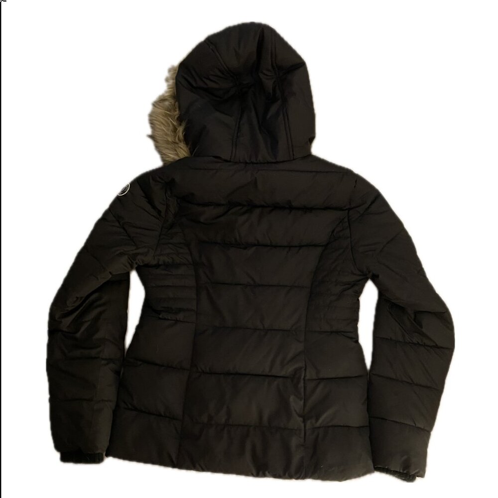 Abercrombie & Fitch Women's Quilted Jacket with Hood - Black - XS - Picture 2 of 6